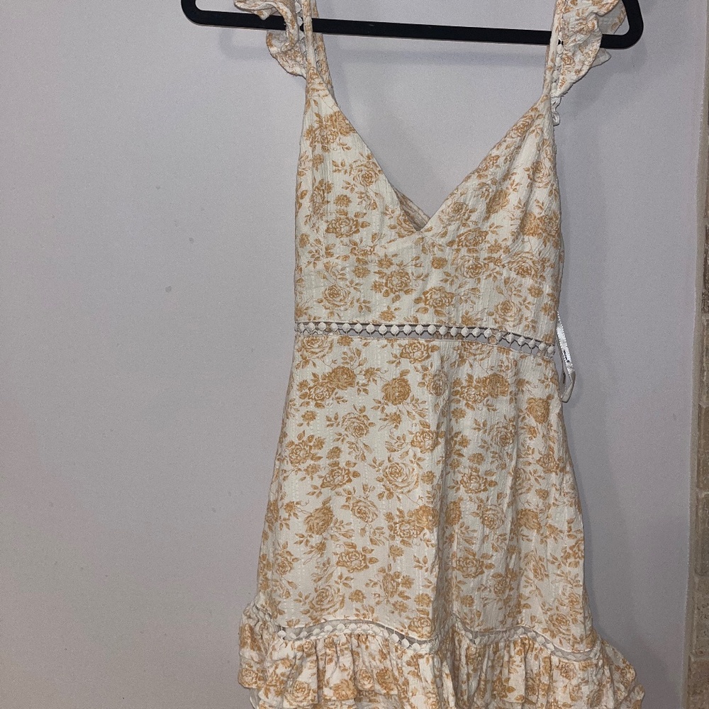 MINKPINK - Kiss the Stars Mini Dress in Golden